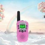 Baofeng BF-T3 Walkie Talkie με Μονόχρωμη Οθόνη Σετ 2τμχ σε Ροζ Χρώμα
