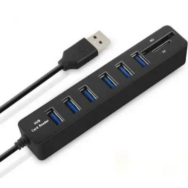 Andowl Q-HU300 USB 3.0 Hub 8 Θυρών με σύνδεση USB-A & Θύρα Φόρτισης (04003QHC50BK)