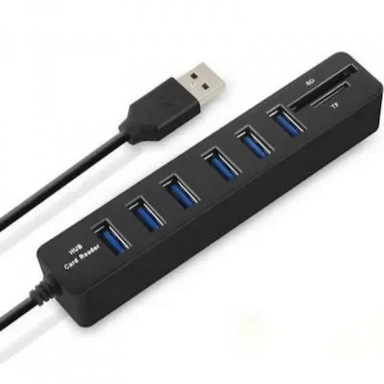 Andowl Q-HU300 USB 3.0 Hub 8 Θυρών με σύνδεση USB-A & Θύρα Φόρτισης (04003QHC50BK)