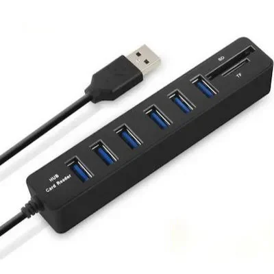 Andowl Q-HU300 USB 3.0 Hub 8 Θυρών με σύνδεση USB-A & Θύρα Φόρτισης (04003QHC50BK)
