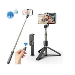 L03 Selfie Stick με Bluetooth Μαύρο