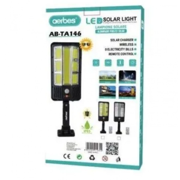 Ηλιακός Προβολέας Aerbes Led Solar AB-TA146