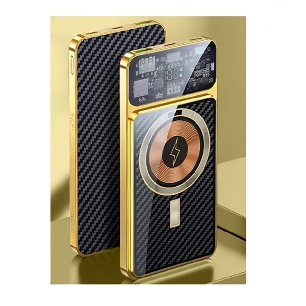 10000mAh 22.5W Super Fast Magnetic Wireless Power Bank Gold
