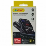 Andowl FM Transmitter Αυτοκινήτου Q-C66 με USB - Image 2