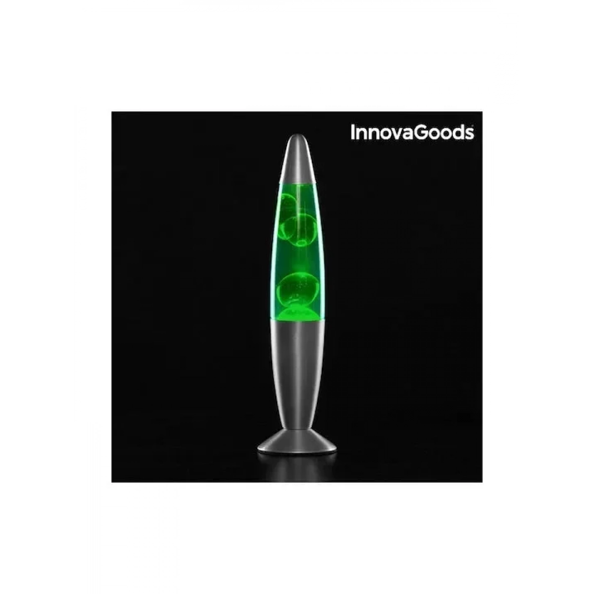Ρετρό Διακοσμητικό Λάμπα Λάβας 25W Lava Lamp σε πράσινο χρώμα, 8.5x34 cm, InnovaGoods - InnovaGoods - Image 3