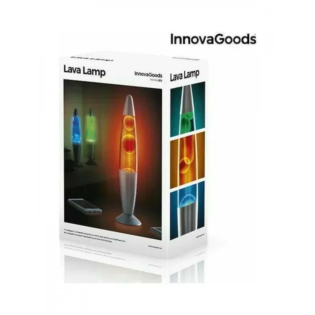 InnovaGoods Διακοσμητικό Φωτιστικό Λάμπα Λάβας 25W σε Κόκκινο Χρώμα - Image 3