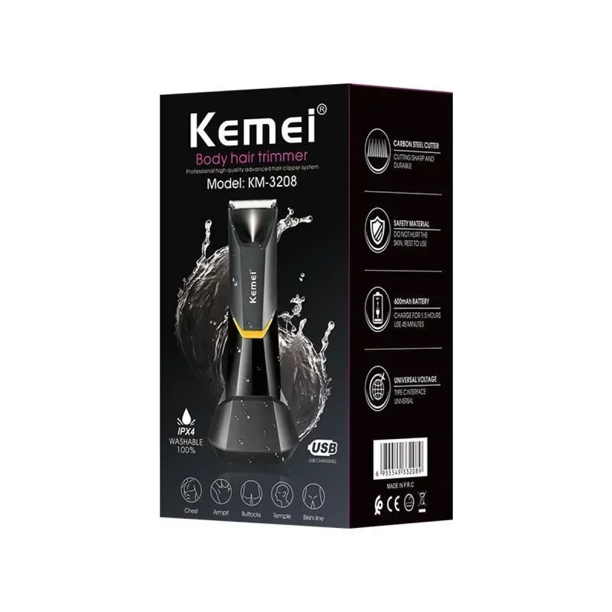Κουρευτική μηχανή - KM-3208 - Kemei - Image 3