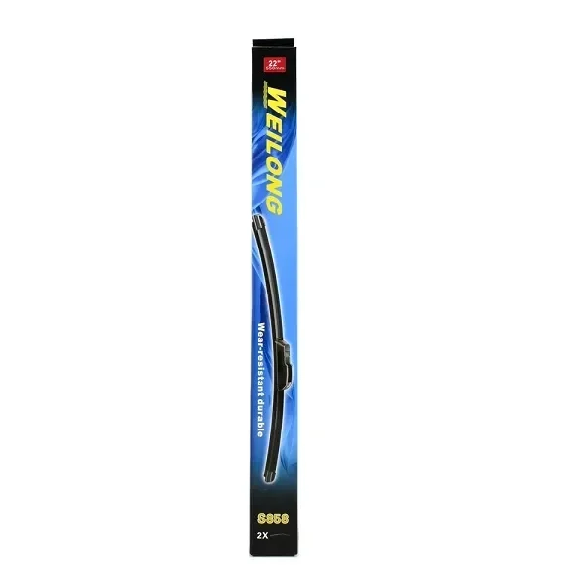Σετ Universal Υαλοκαθαριστήρες Αυτοκινήτου 550mm 22″ 2τμχ WEILONG S858 – Μαύρο