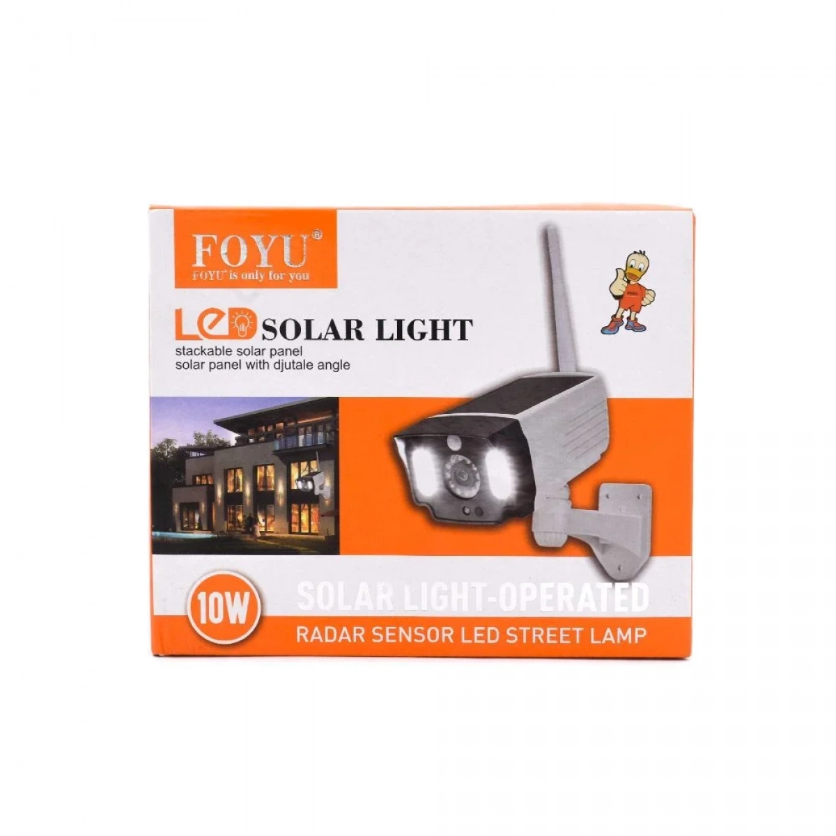 Ηλιακό Φωτιστικό 20LED COB σε Σχήμα Κάμερας & Αισθητήρα Κίνησης FOYU T-28 – Λευκό - Image 4