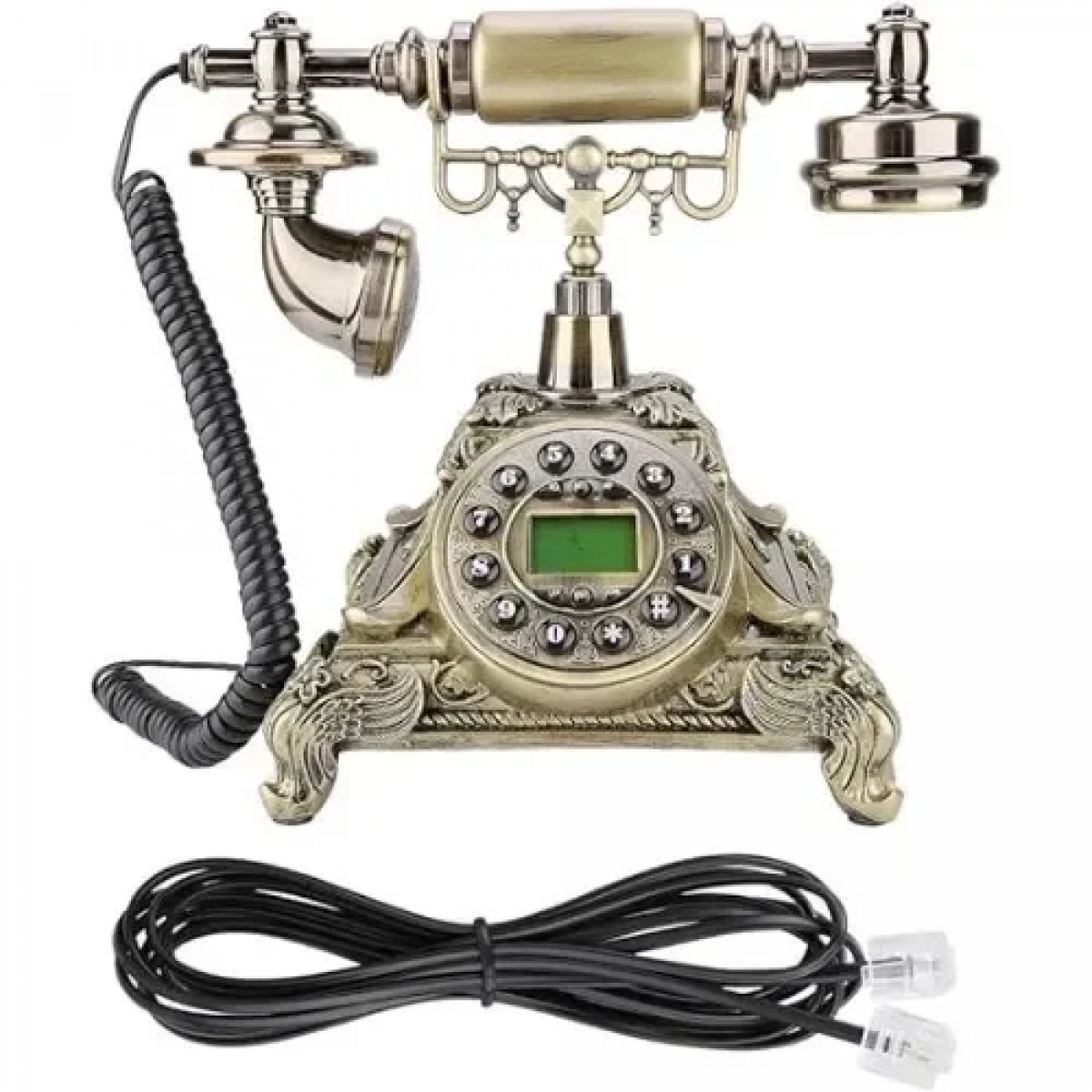 DJ-172(WS) Ενσύρματο Τηλέφωνο Ρετρό (1673)