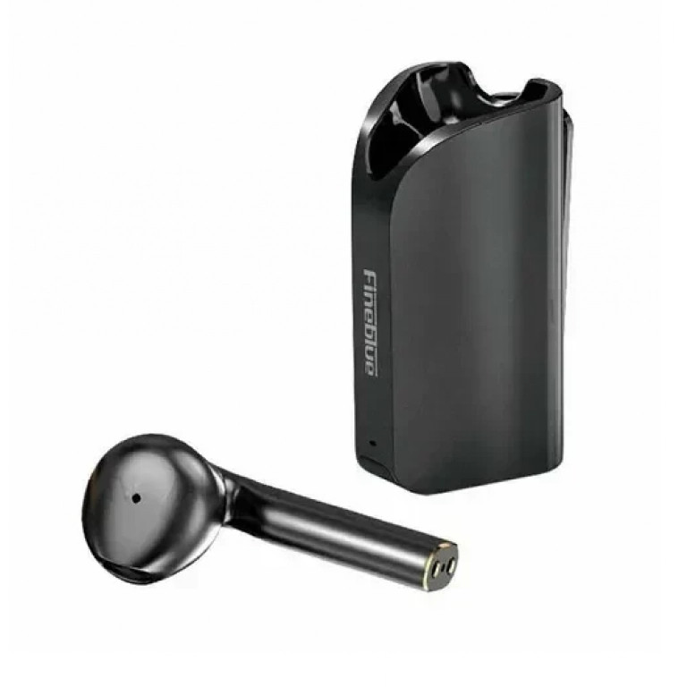 Fineblue F5 Pro Earbud Bluetooth Handsfree Ακουστικό με Θήκη Φόρτισης Μαύρο