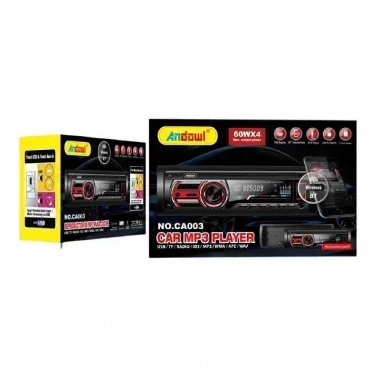Σύστημα ήχου αυτοκινήτου Andowl CA003 Universal 1DIN (Bluetooth/AUX)
