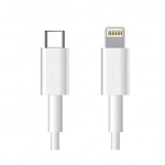 ΚΑΛΩΔΙΟ ΦΟΡΤΙΣΗΣ/ΔΕΔΟΜΕΝΩΝ TYPE C ΣΕ LIGHTNING 1m ΑΣΠΡΟ