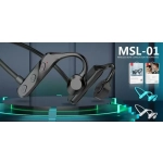RM279-MSL-01 Bone Conduction Bluetooth Handsfree Ακουστικά Μαύρα