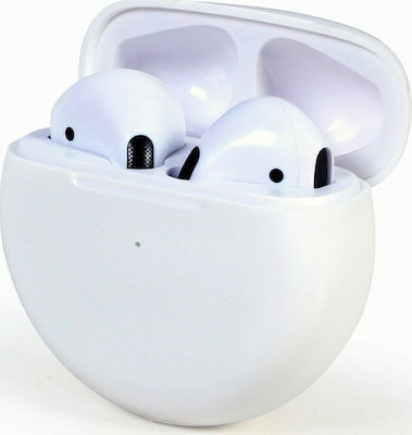 -Bluetooth Handsfree Ακουστικά με Θήκη Φόρτισης Λευκά