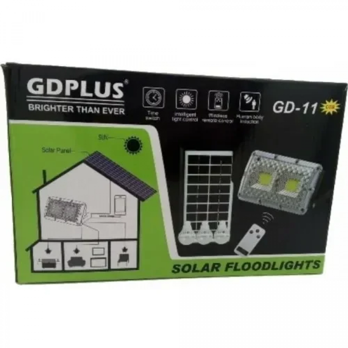 Ηλιακό Σύστημα Προβολέα + Λάμπες LED 3τμχ, Power Bank + Τηλεχειριστήριο GDPLUS GD-11