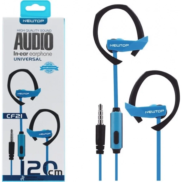 Newtop CF21 Earphones Sports Μπλε