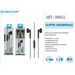 Newtop CF24 Universal Jack 3,5mm Earphones Μαύρο - Image 2