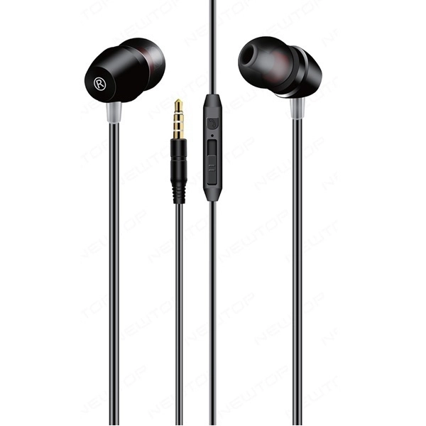 Newtop CF18 In-ear Handsfree με Βύσμα 3.5mm Μαύρο