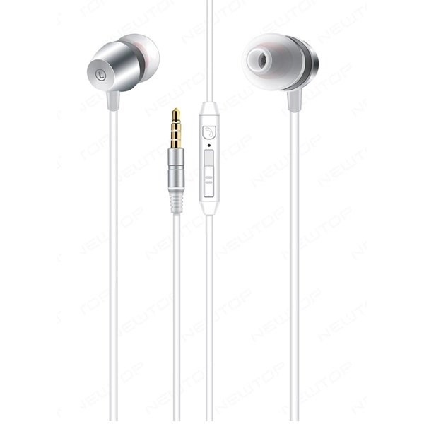 Newtop CF18 In-ear Handsfree με Βύσμα 3.5mm Λευκό