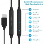 Ακουστικά Newtop TYPE-C CF28 Μαύρο - Image 3