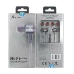 X-One K004 In-ear Handsfree με Βύσμα 3.5mm Γκρι
