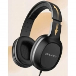 Awei GM-6 Ενσύρματα Over Ear Ακουστικά Μαύρα Μαύρο Over Ear Jack 3.5mm