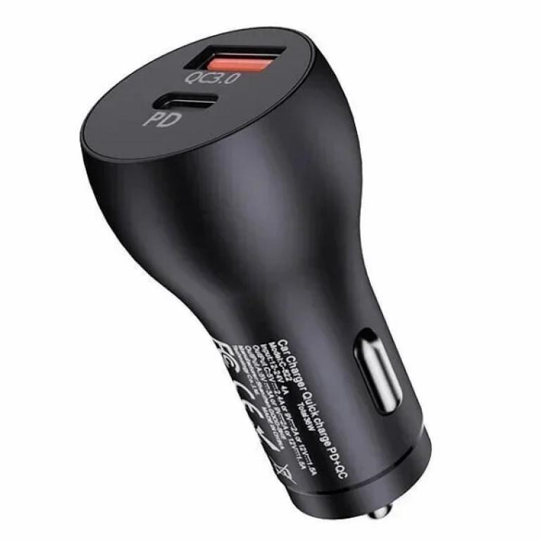 Awei C-822 Φορτιστής Αυτοκινήτου 3.0A Γρήγορης Φόρτισης 1xUSB 1xType-C