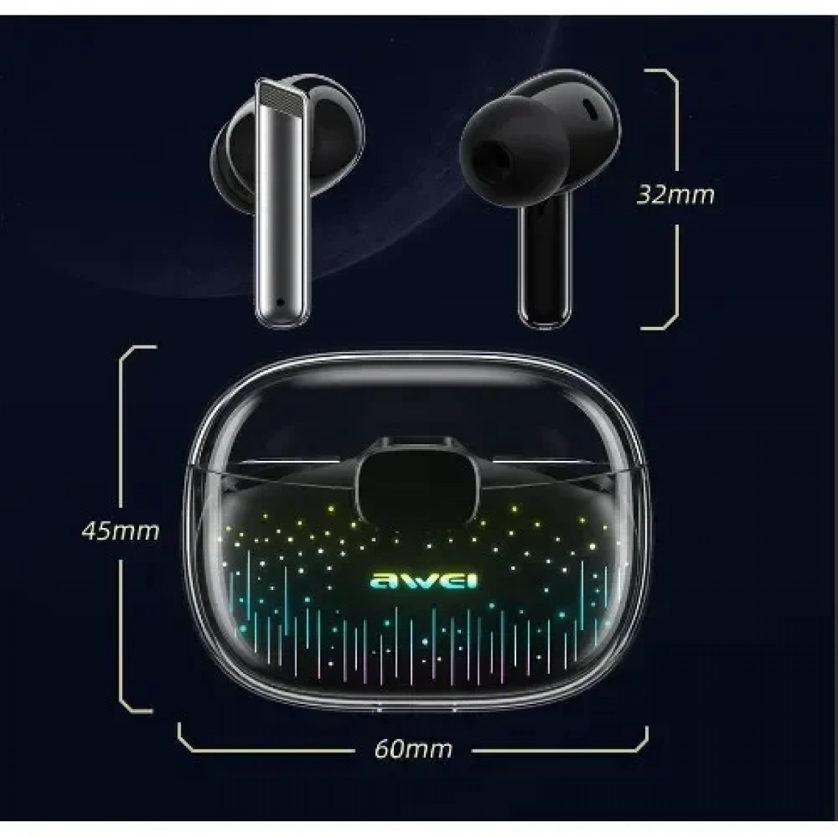 Ασύρματα ακουστικά Bluetooth Awei Gaming Earbuds T52 Pro