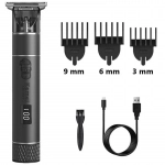 Επαναφορτιζόμενη Κουρευτική Μηχανή Μαύρη KM-1943 Kemei - Image 2