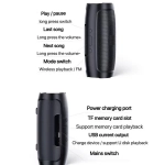 J016 Ηχείο Bluetooth 6W με Διάρκεια Μπαταρίας έως 4 ώρες Μαύρο