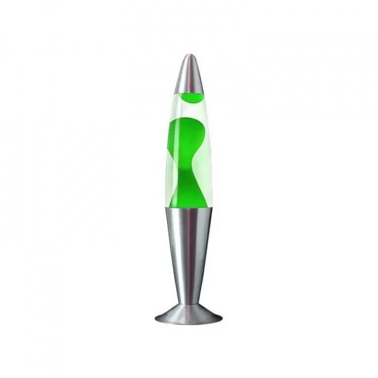 Aria Trade Διακοσμητικό Φωτιστικό Lava Lamp σε Πράσινο Χρώμα 34,5 cm-18157_Z