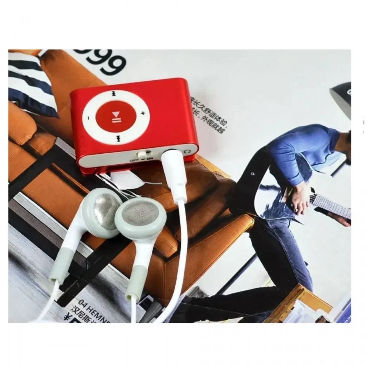 Mini mp3 Player - MP3005 OEM Κόκκινο - Photo5