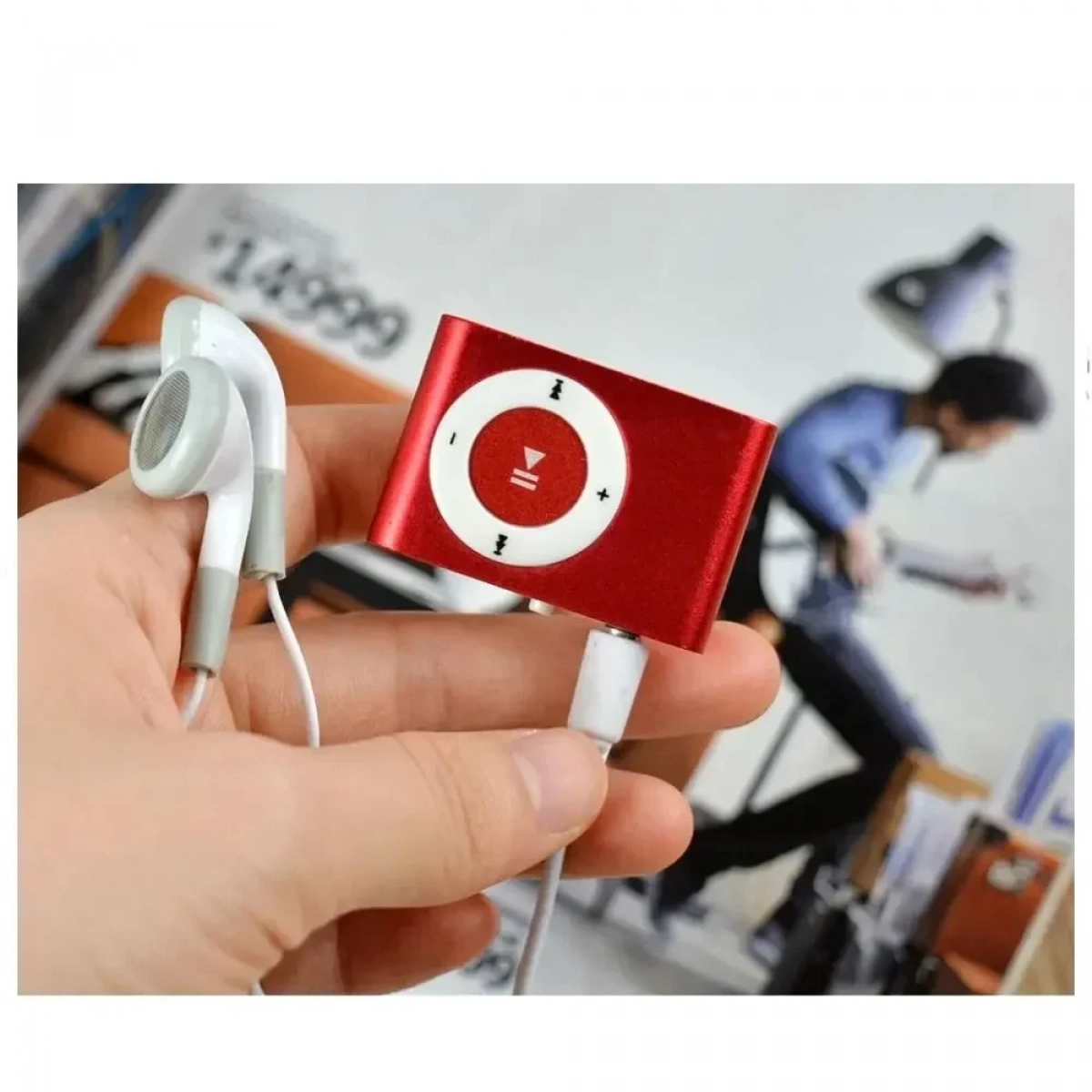 Mini mp3 Player - MP3005 OEM Κόκκινο - Photo6