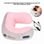 Συσκευή μασάζ αυχένα - Portable Massage Pillow - 985470 Γκρι-Ροζ