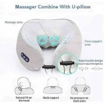 Συσκευή μασάζ αυχένα - Portable Massage Pillow - 985470 Γκρι-Μπεζ