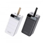 WK WP-271 Power Bank 80000mAh 22.5W με 3 Θύρες USB-A και Θύρα USB-C Power Delivery / Quick Charge 3.0 Minre White