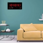 Ψηφιακό ρολόι τοίχου LED ξυπνητήρι με ημερολόγιο και ένδειξη θερμοκρασίας JH4600