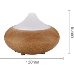 Led Συσκευή Αρωματοθεραπείας Υπερήχων Humidifier Καφέ 400ml