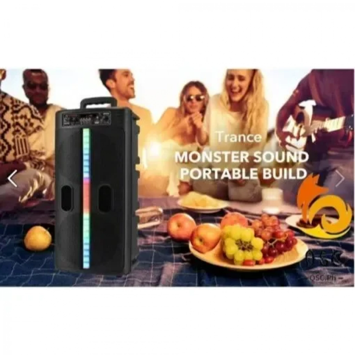 Ασύρματο ηχείο Bluetooth KIMISO QS-8201 Φορητό Woofer Led Outdoor Party