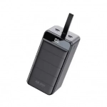 WK WP-271 Power Bank 80000mAh 22.5W με 3 Θύρες USB-A και Θύρα USB-C Power Delivery / Quick Charge 3.0 Minre Black