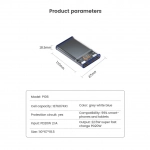 Διάφανο Powerbank Μπαταρία 20000mAh με 2 Θύρες USB 22.5 W Fast Charging Y161
