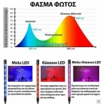 Τετραπλό Φωτιστικό LED USB Ανάπτυξης Φυτών με Λαβίδα Στήριξης -μαύρο