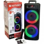 Kimiso Σύστημα Karaoke με Ενσύρματo Μικρόφωνo QS-8203 σε Μαύρο Χρώμα