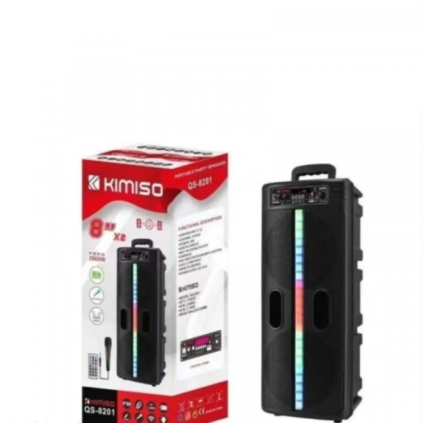 Ασύρματο ηχείο Bluetooth KIMISO QS-8201 Φορητό Woofer Led Outdoor Party