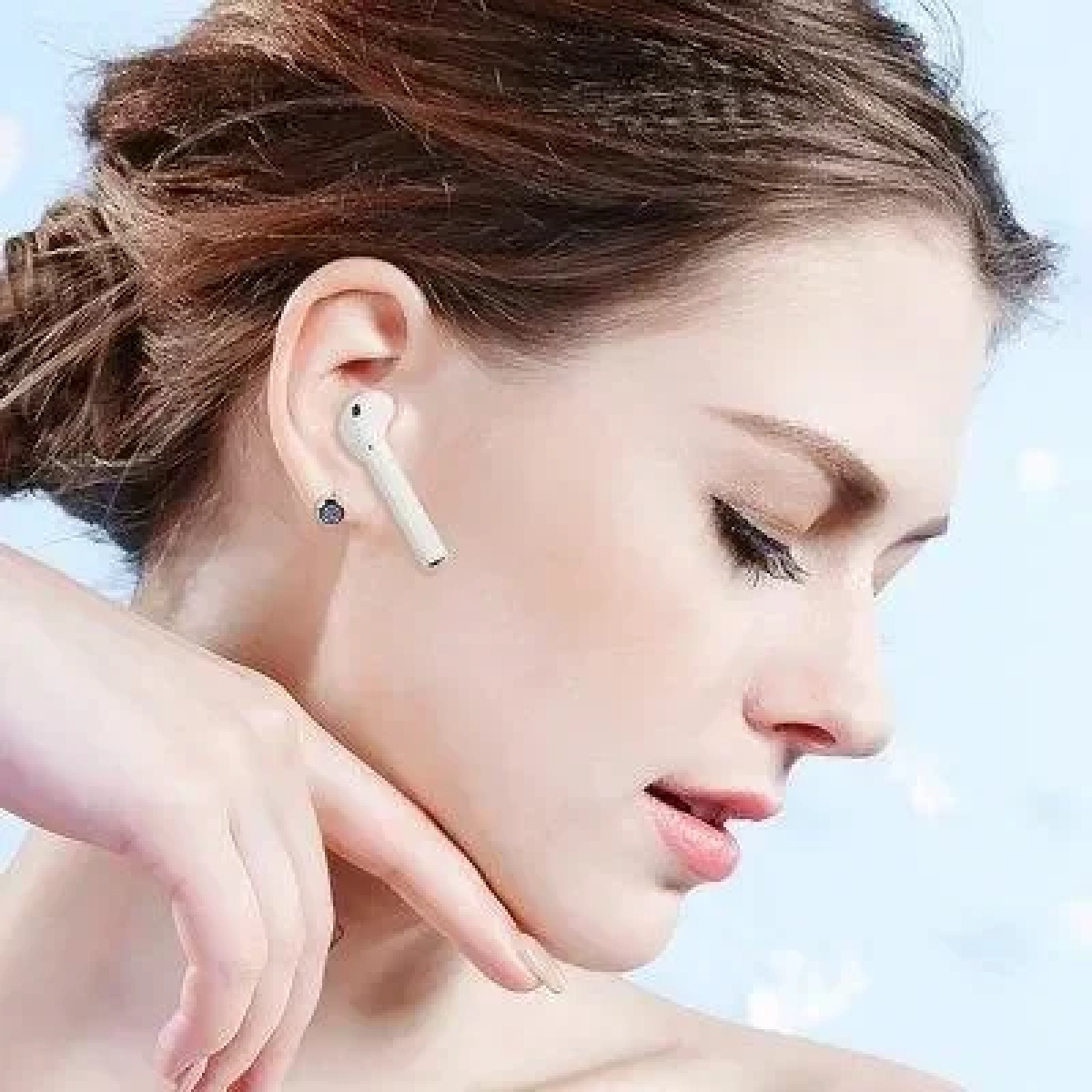 Ακουστικά Bluetooth i16 Max Sports Wireless Bluetooth 5.0 Λευκό