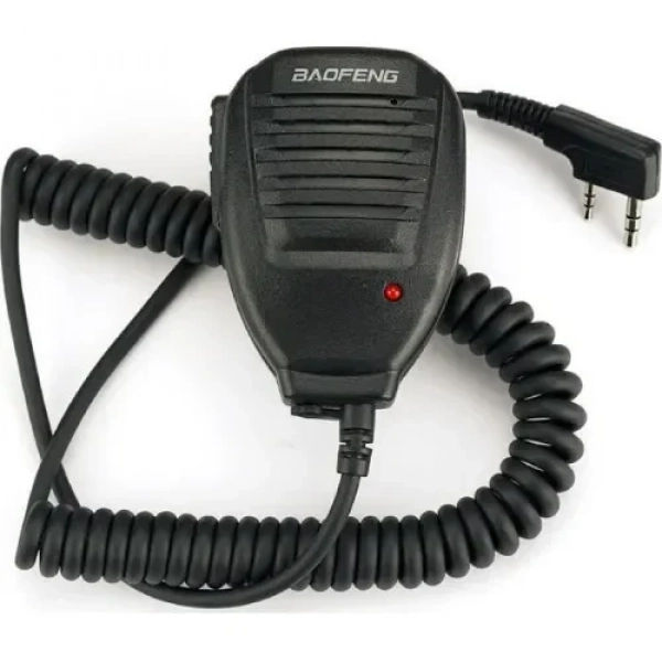 Μικρομεγάφωνο ασύρματου πομποδέκτη UHF/VHF Baofeng συμβατό με UV-5R μαύρο