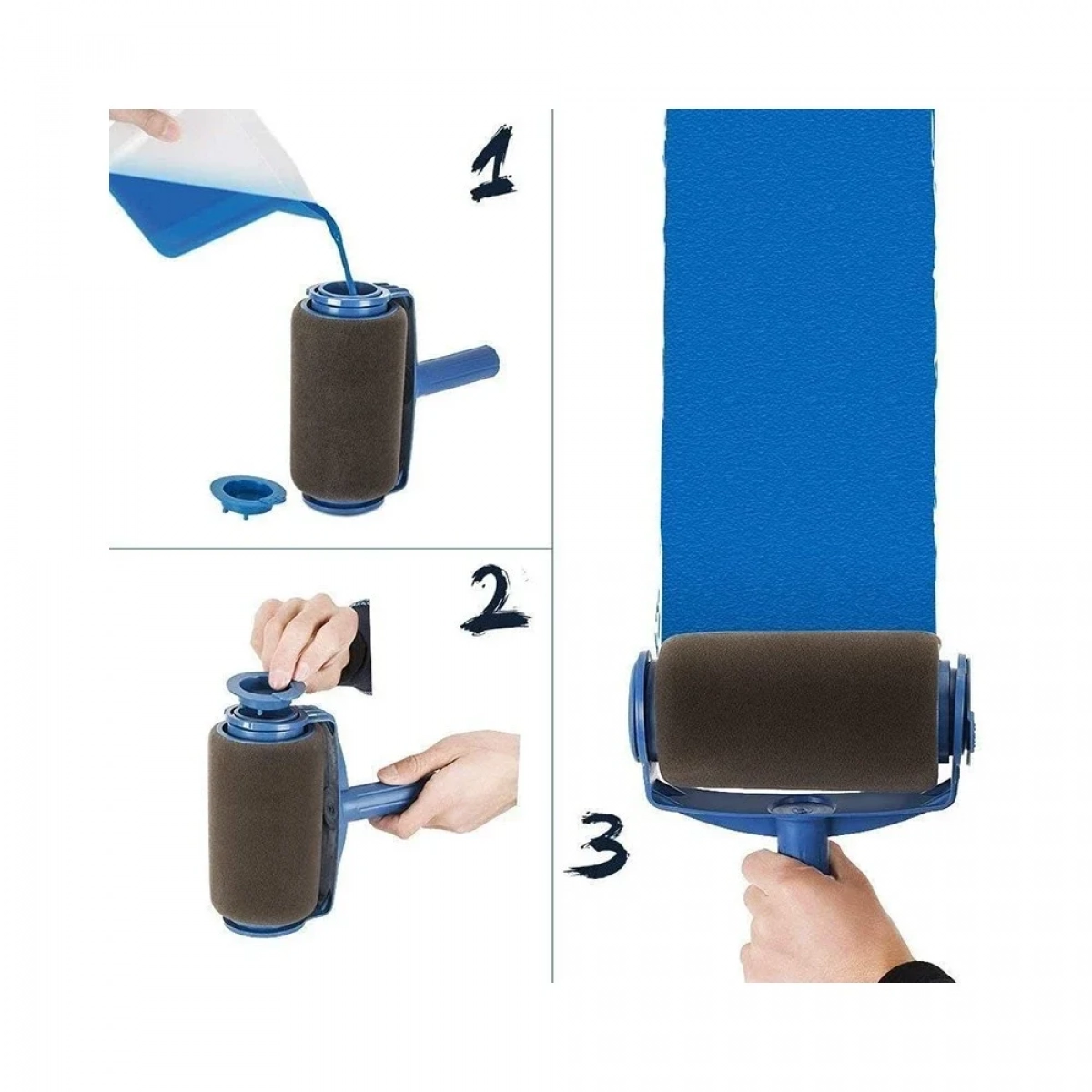 Σετ Βαψίματος με Ρολλό βαφής PAINT ROLLER χωρίς να λερώνει