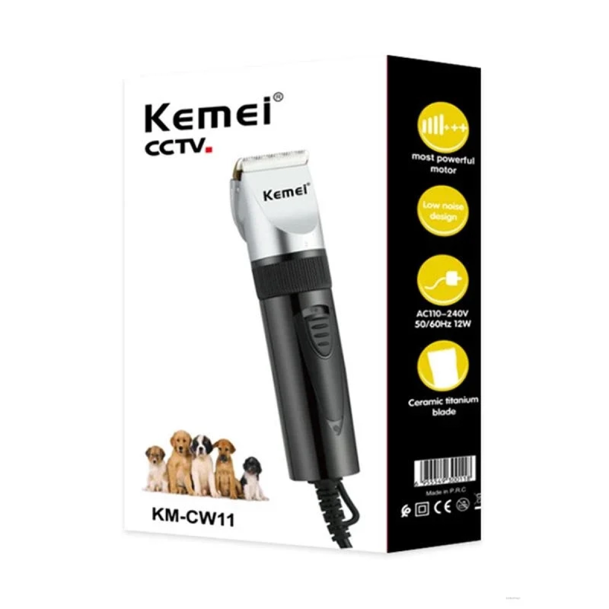 KEMEI KM-CW11 Pet Professional Trimmer Επαναφορτιζόμενο σετ κουρέματος για κατοικίδια - Image 5