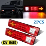 Φανάρι σήμανσης LED φορτηγού 12V/24V μαύρο 2τμχ